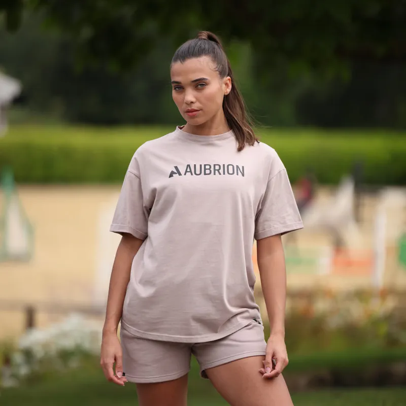 Aubrion React Unisex T-Shirt in Sand-4